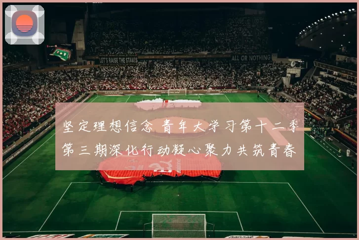 坚定理想信念 青年大学习第十二季第三期深化行动凝心聚力共筑青春梦想