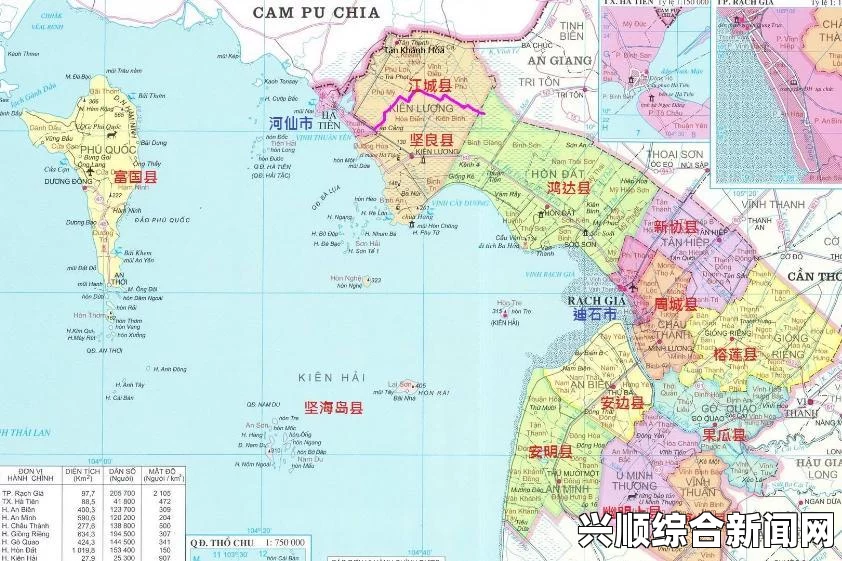 越南坚江省土珠岛的地理位置概况