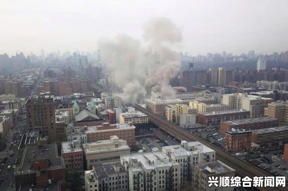 纽约曼哈顿建筑楼大爆炸事件最新照片报道