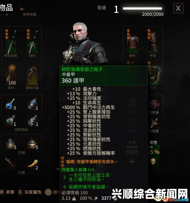 巫师3狂猎，各项属性加强平衡MOD详解