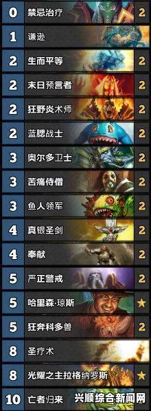 炉石传说恩佐斯奶骑月中传说心得分享