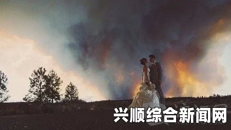 森林大火中的壮丽婚纱照，见证美国新人永恒爱情瞬间（多图欣赏）