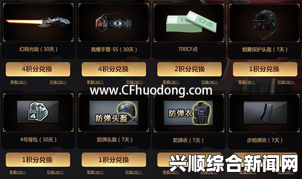 CF黄钻积分卡联动活动盛大开启