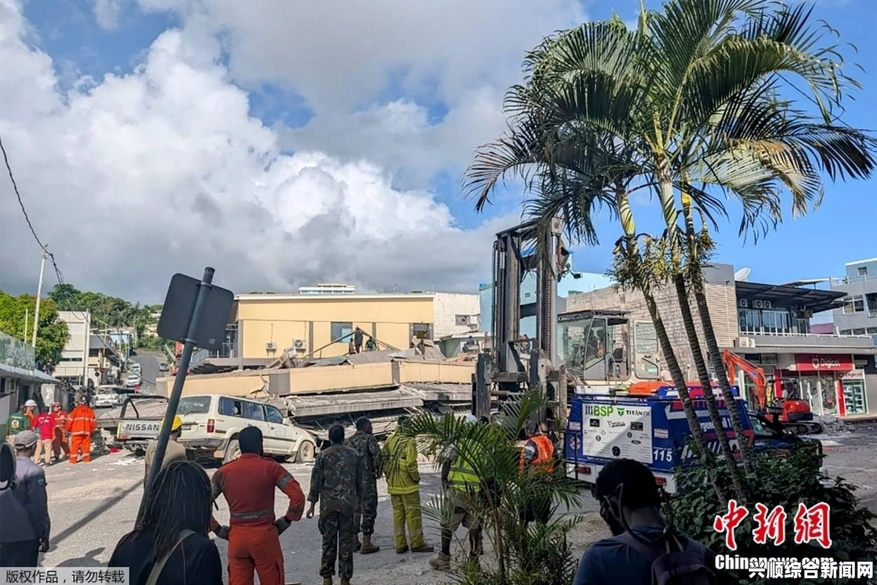太平洋岛国密克罗尼西亚发生7.2级地震—灾难瞬间与救援行动