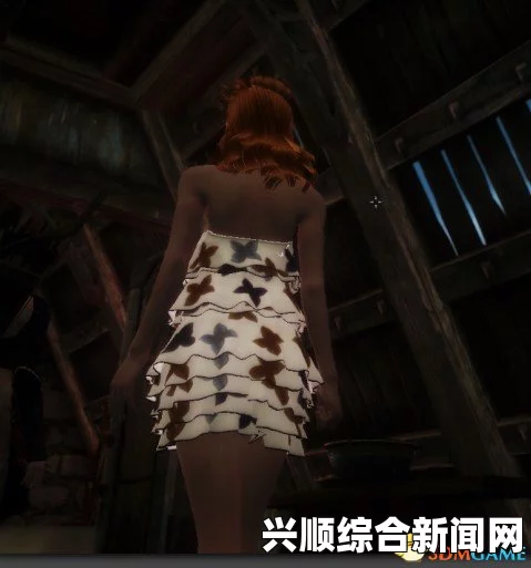 上古卷轴5，红粉现代风爆乳短裙自制服装攻略
