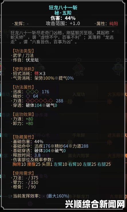 太吾绘卷之刀法奥秘探索